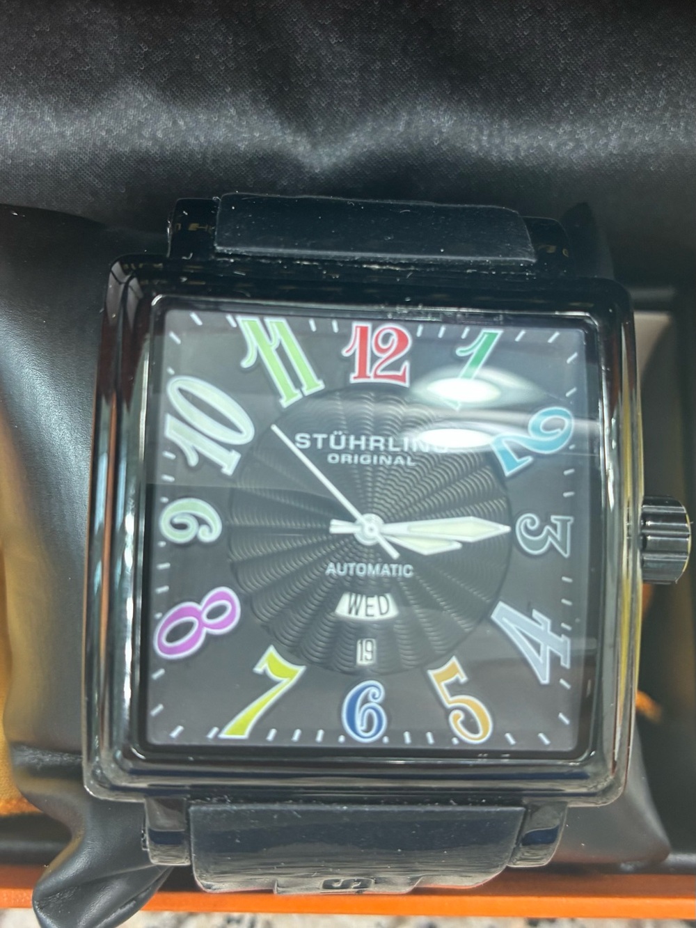Stuhrling Men’s - Black multi colored dial